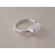 Zlatý dámsky prsteň biele zlato biely opál VP52267B 14 karátov 585/1000 2,67 g
