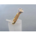 Zlatý očarujúci prsteň viacfarebné zlato zirkóny VP57255V 14 karátov 585/1000 2,55 g