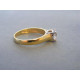 Zlatý dámsky prsteň zirkón v korunke VP56248Z žlté zlato 14 karátov 585/1000 2,48 g
