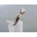 Zlatý dámsky prsteň biele zlato zirkóny VP56349B 14 karátov 585/1000 3,49 g