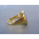 Pánsky výrazný zlatý prsteň žlté zlato ONYX VP63539Z 14 karátov 585/1000 5,39 g