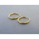 Jednoduché dámske naušnice kruhy VA055Z žlté zlato 14 karátov 585/1000 0,55 g