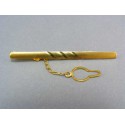 Zlatá kravatová spona zo žltého zlata VSP309Z