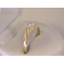 Zlatý dámsky prsteň zirkón v korunke žlté zlato VP57313Z 14 karátov 585/1000 3,13 g