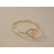 Zlatý dámsky prsteň so Srdiečkom viacfarebné zlato VP58098V 14 karátov 585/1000 0,98 g