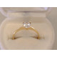 Jednoduchý dámsky zlatý prsteň žlté zlato ,zirkón v korunke VP51140Z 14 karátov 585/1000 1,40 g