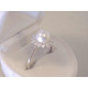 Zlatá dámska súprava prívesok,naušnice,prsteň biele zlato perla, zirkóny VS54887B 14 karátov 585/1000 8,87 g