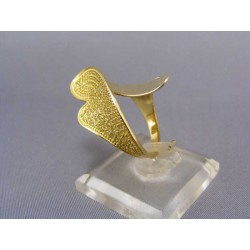 Zlatý prsteň s kamienkami elegantný žlté zlato VP55750Z