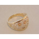 Žiarivý dámsky zlatý prsteň viacfarebné zlato ,zirkóny VP56299V 14 karátov 585/1000 2,99 g