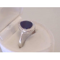 Strieborný dámsky prsteň slzička onyx,zirkóny VIS54323 925/1000 3,23 g