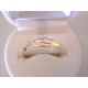 Zlatý dámsky prsteň žlto biele zlato DP55123V 14 karátov 585/1000 1,23 g
