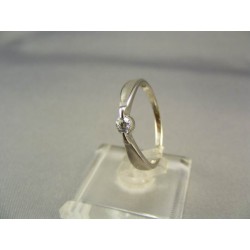 Zlatý dámsky prsteň biele zlato VP57180/1B