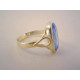 Zlatý dámsky výrazný prsteň farebný zirkón DP60396Z žlté zlato 14 karátov 585/1000 3,96 g