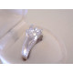 Výrazný ródiovaný strieborný dámsky prsteň číre zirkóny VPS55252 925/1000 2.52 g