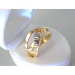 Zlatý dámsky výrazný prsteň viacfarebné zlato DP55361V 14 karátov 585/1000 3,61 g