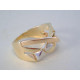 Zlatý dámsky výrazný prsteň viacfarebné zlato DP55361V 14 karátov 585/1000 3,61 g