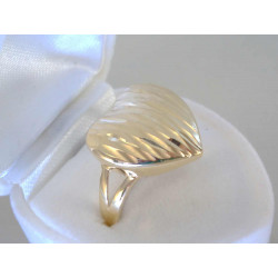 Zlatý dámsky prsteň Srdiečkový tvar VP58398Z žlté zlato 14 karátov 585/1000 3,98 g