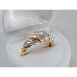 Zlatý dámsky prsteň viacfarebné zlato VP56349V 14 karátov 585/1000 3,49g