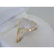 Zlatý dámsky prsteň zirkóny DP55238Z žlté zlato 14 karátov 585/1000 2,38g