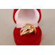 Zaujímavý zlatý dámsky prsteň viacfarebné zlato VP56414V 14 karátov 585/1000 4,14g