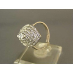 Zlatý prsteň biele zlato so zirkónokmi VP50459BZ