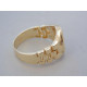 Zlatý prsteň žlté zlato DP55799Z 14 karátov 585/1000 7,99g