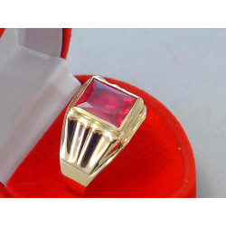 Zlatý dámsky prsteň žlté zlato farebný zirkón VP67441Z 14 karátov 585/1000 4,41g