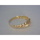 Jednoduchý dámsky zlatý prsteň so zirkónom DP56230Z žlté zlato 14 karátov 585/1000 2,30 g