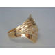 Výrazný dámsky zlatý prsteň zdobený DP58220V viacfarebné zlato 14 karátov 585/1000 2,20 g