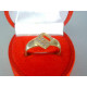 Zaujímavý dámsky zlatý prsteň žlté zlato,zirkón DP55243Z 14 karátov 585/1000 2,43 g
