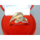 Zaujímavý dámsky prsteň vzorovaný DP56236V viacfarebné zlato 14 karátov 585/1000 2,36 g