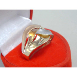 Zaujímavý dámsky prsteň viacfarebné zlato DP57329V 14 karátov 585/1000 3,29g