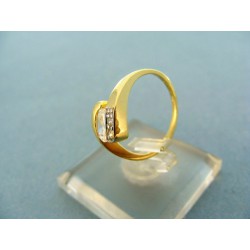 Zlatý prsteň žlté zlato kameň zirkóny VP49213Z