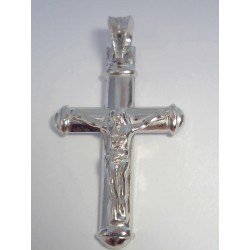 Strieborný pánsky prívesok Ježiš na kríži ródium VIS140 925/1000 1,40 g