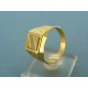 Pánsky zlatý prsteň kombinácia žltého a bieleho zlata