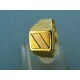 Pánsky zlatý prsteň kombinácia žltého a bieleho zlata