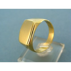 Pánsky zlatý prsteň žlté zlato čisté tvary