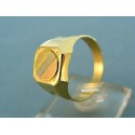 Zlatý pánsky prsteň trojfarebné zlato VP66655V