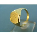 Zlatý pánsky prsteň žlté zlato so vzorom VP67514Z