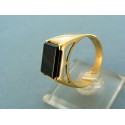 Zlatý pánsky prsteň kameň onyx žlté zlato VP63773Z