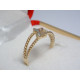 Zlatý dámsky zdobený prsteň žlté zlato,kamienky VP58207Z 14 karátov 585/1000 2,07 g