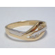 Zlatý dámsky prsteň s kamienkami viacfarebné zlato VP56187V 14 karátov 585/1000 1,87 g