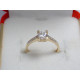 Zlatý dámsky prsteň zirkón v korunke viacfarebné zlato VP50151V 14 karátov 585/1000 1,51 g