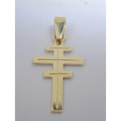 Zlatý prívesok gréckokatolícky križik VI079Z žlté zlato 14 karátov 585/1000 0,79 g
