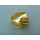 Pánsky prsteň trojfarebné zlato okrúhly tvar