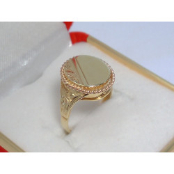 Zaujímavý pánsky zlatý prsteň žltočervené zlato DP55425V 14 karátov 585/1000 4,25 g
