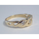 Zlatý dámsky prsteň prepletaná obruč ziróny VP54302Z žlté zlato 14 karátov 585/1000 3,02 g