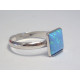 Strieborný dámsky prsteň štvorcový kameň opál VP56180 925/1000 1,80 g