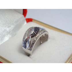 Výrazný dámsky strieborný prsteň kamienky zirkóna VPS56416 925/1000 4,16g