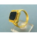 Zlatý pánsky prsteň vzorovaný pečatný predprípravá VP731130ZP